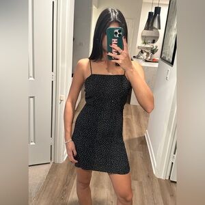 Planet blue mini tank dress black